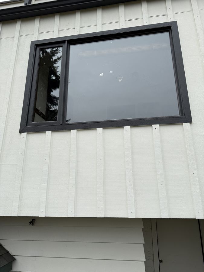 New slider window with black exterior trim &mdash; Bothell