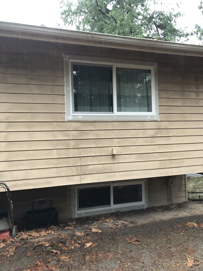 New slider and basement windows — Lynnwood